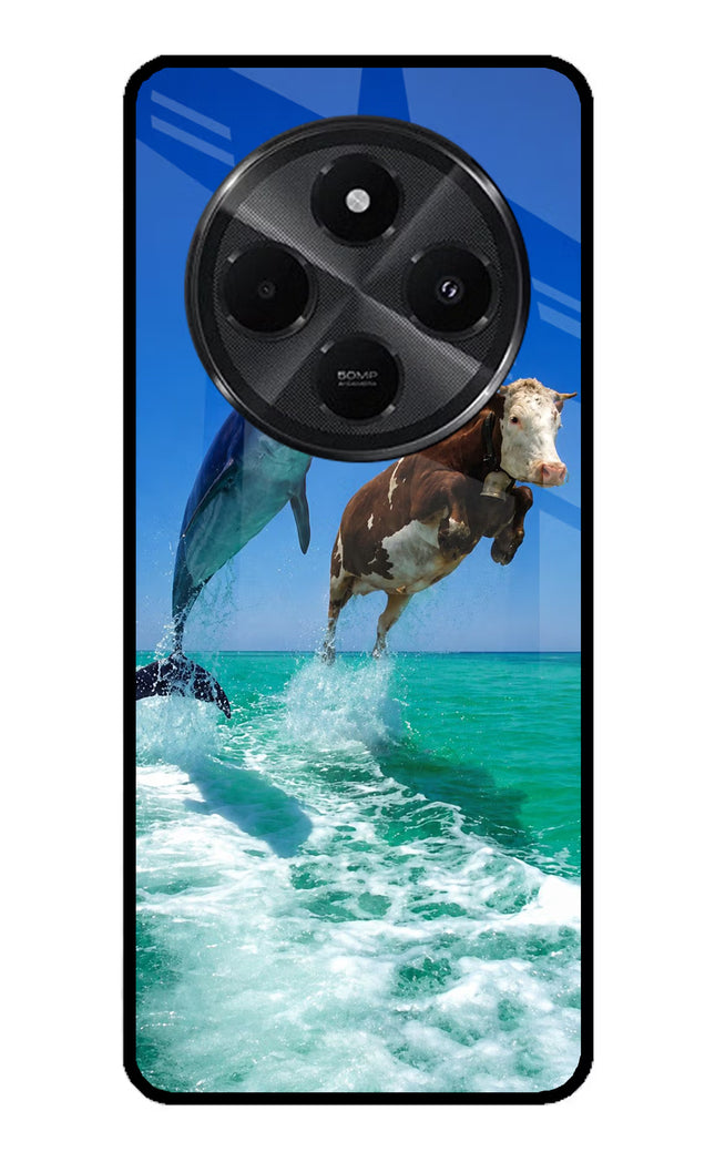 Dolphin vs Cow Redmi A4 5G Metal Case Back Cover by Casekaro