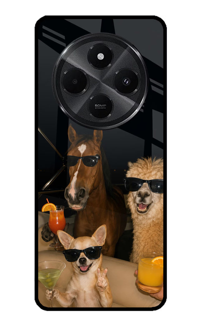 Party Squad Redmi A4 5G Metal Case Back Cover by Casekaro
