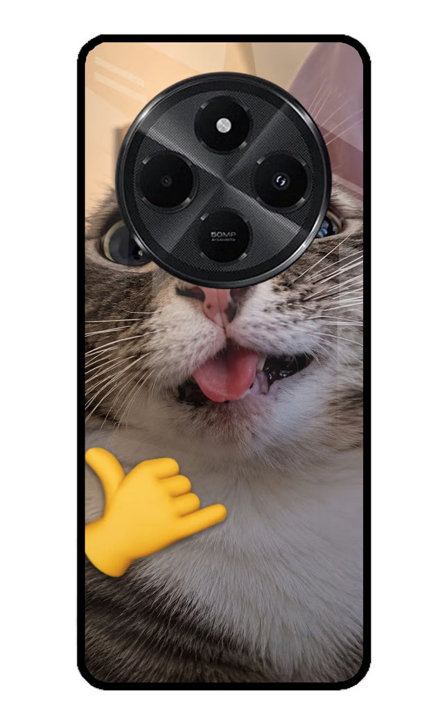 Silly Cat Call Redmi A4 5G Metal Case Back Cover by Casekaro
