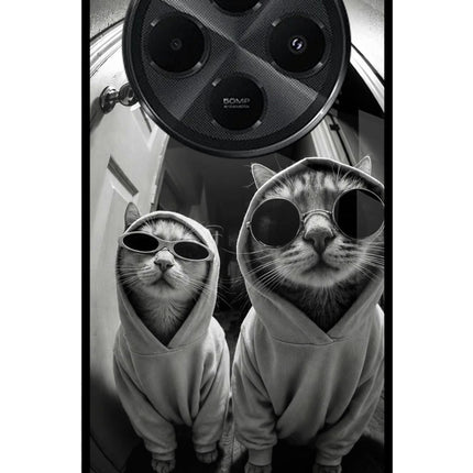 Hood Cats Redmi A4 5G Metal Case Back Cover by Casekaro