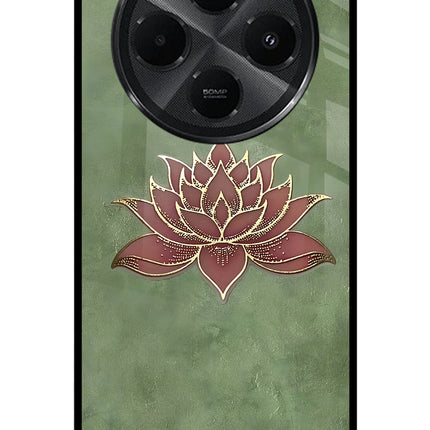 Lotus Grace Redmi A4 5G Metal Case Back Cover by Casekaro