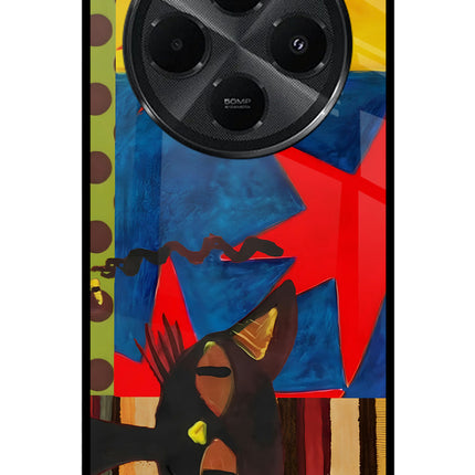 Pop Cat Redmi A4 5G Metal Case Back Cover by Casekaro