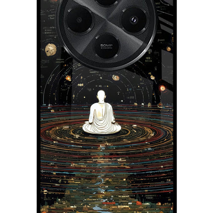 Space Monk Redmi A4 5G Metal Case Back Cover by Casekaro