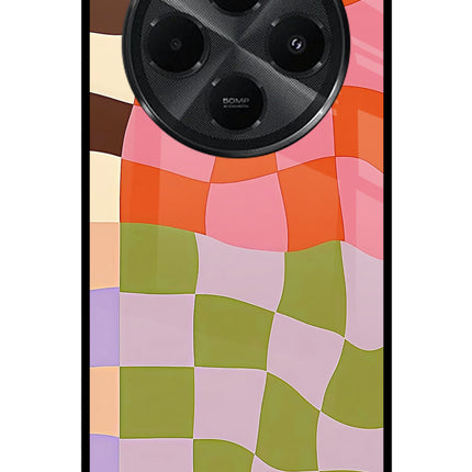 Wavy Grid Redmi A4 5G Metal Case Back Cover by Casekaro