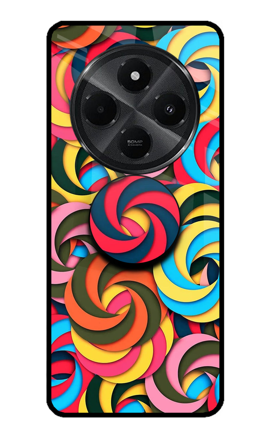 Spiral Pattern Redmi A4 5G Pop Case, Metal case