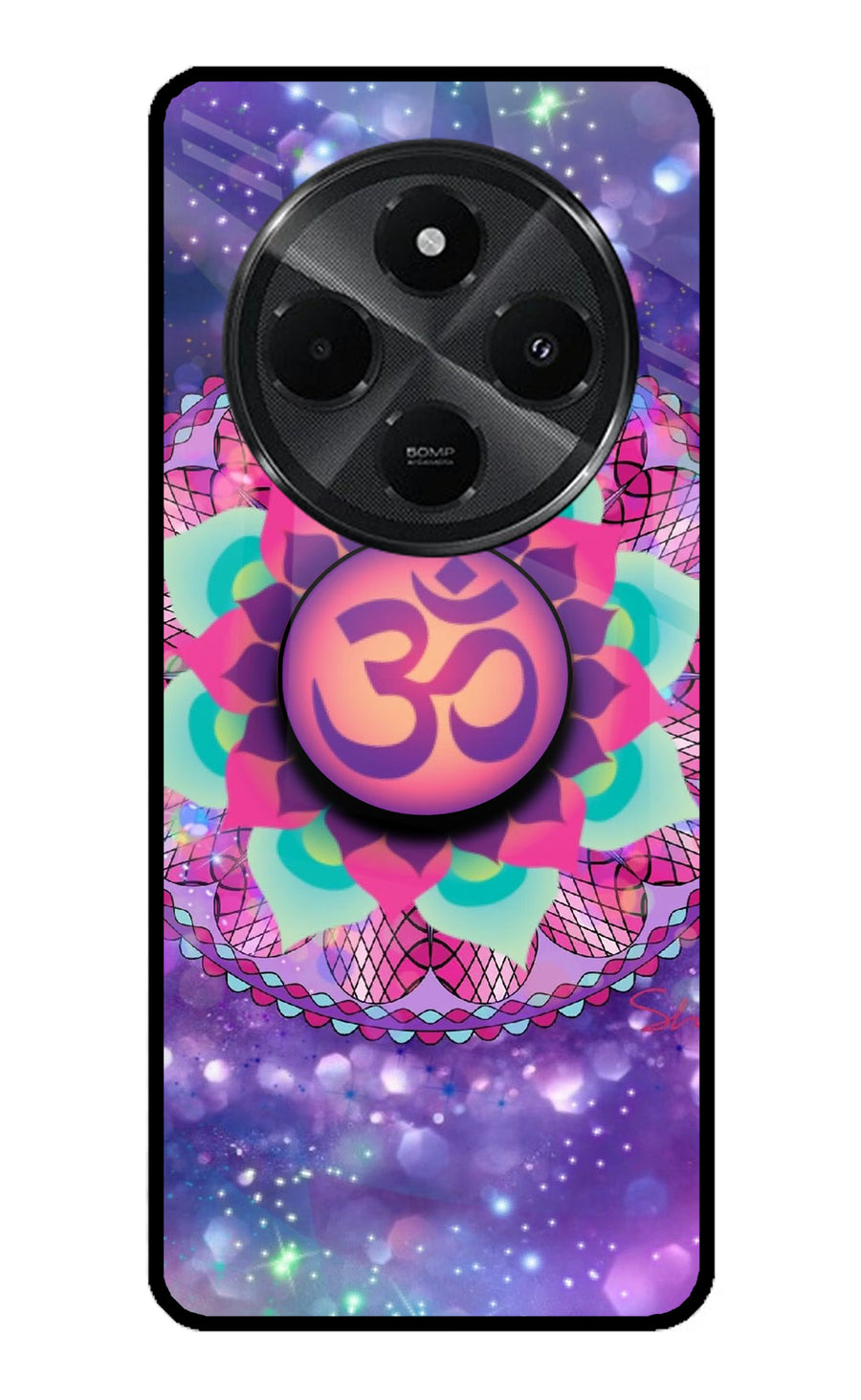 Om Purple Redmi A4 5G Pop Case, Metal case
