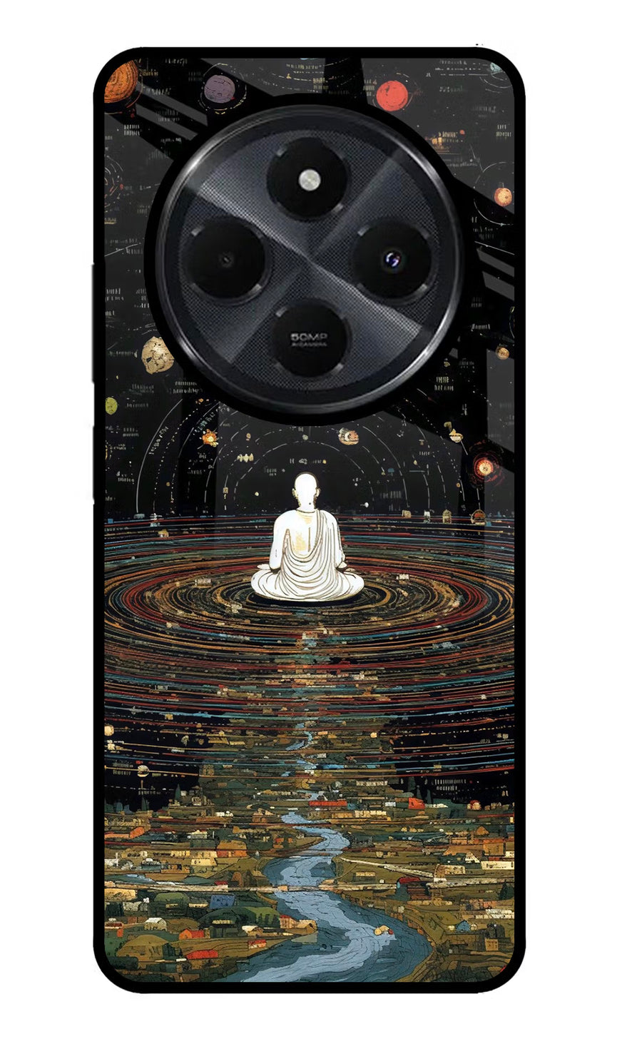 Space Monk Redmi 14C 5G Back Cover, Metal case