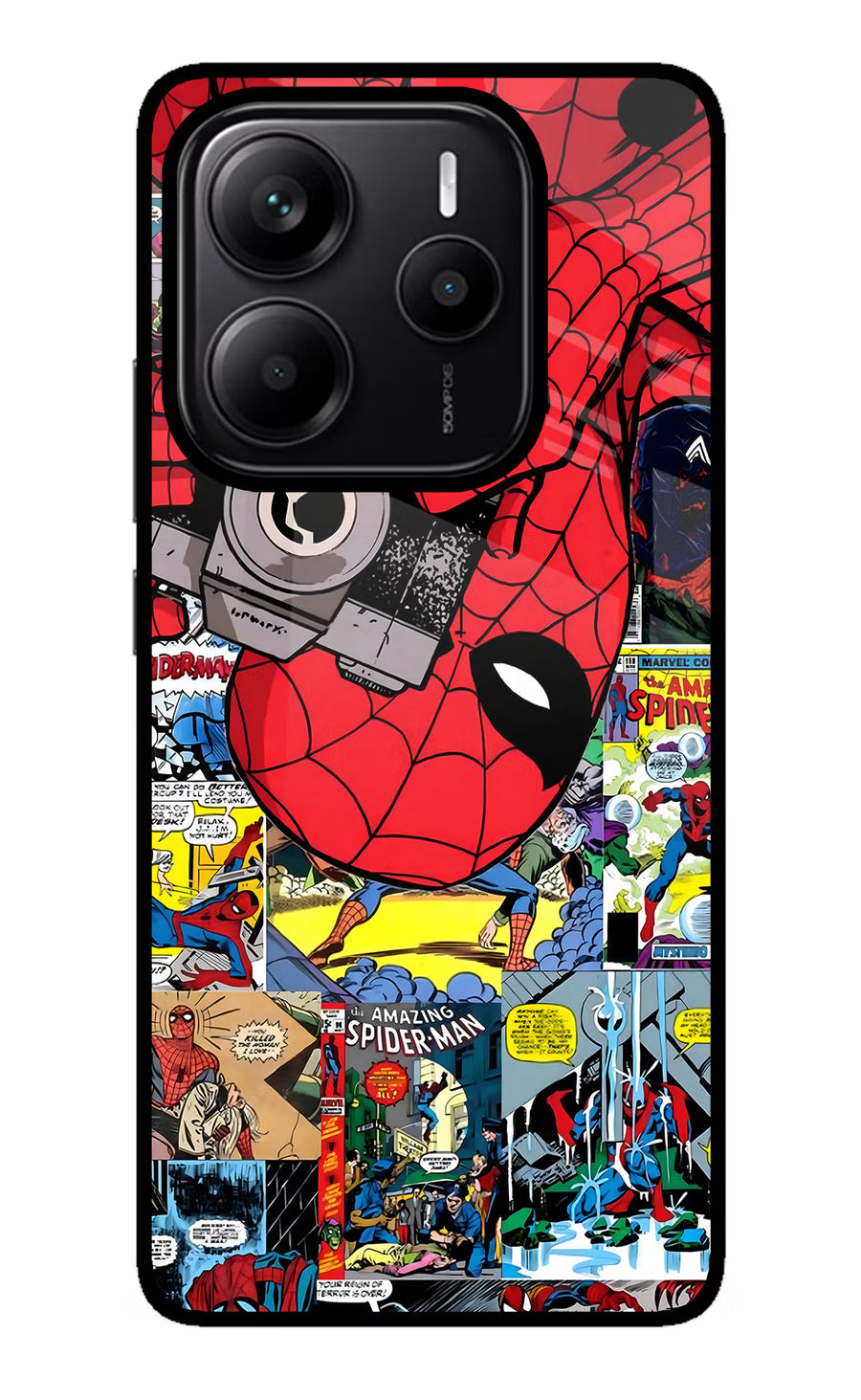 Spider Man Redmi Note 14 5G Back Cover, Metal case