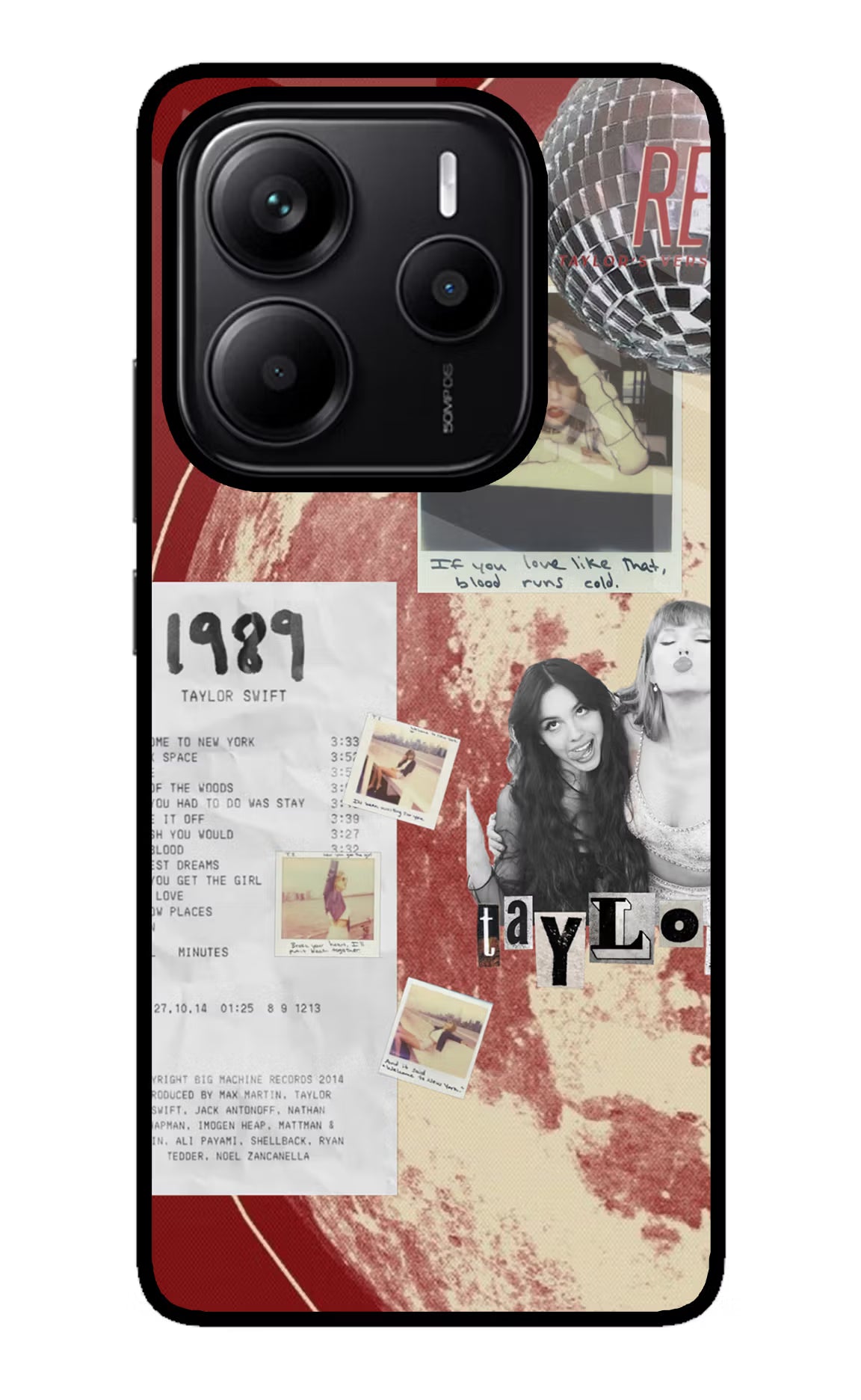 Taylor Swift Redmi Note 14 5G Metal Case Back Cover by Casekaro