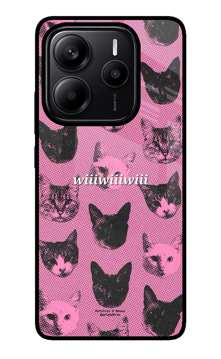 Pink Cats Redmi Note 14 5G Back Cover, Metal case