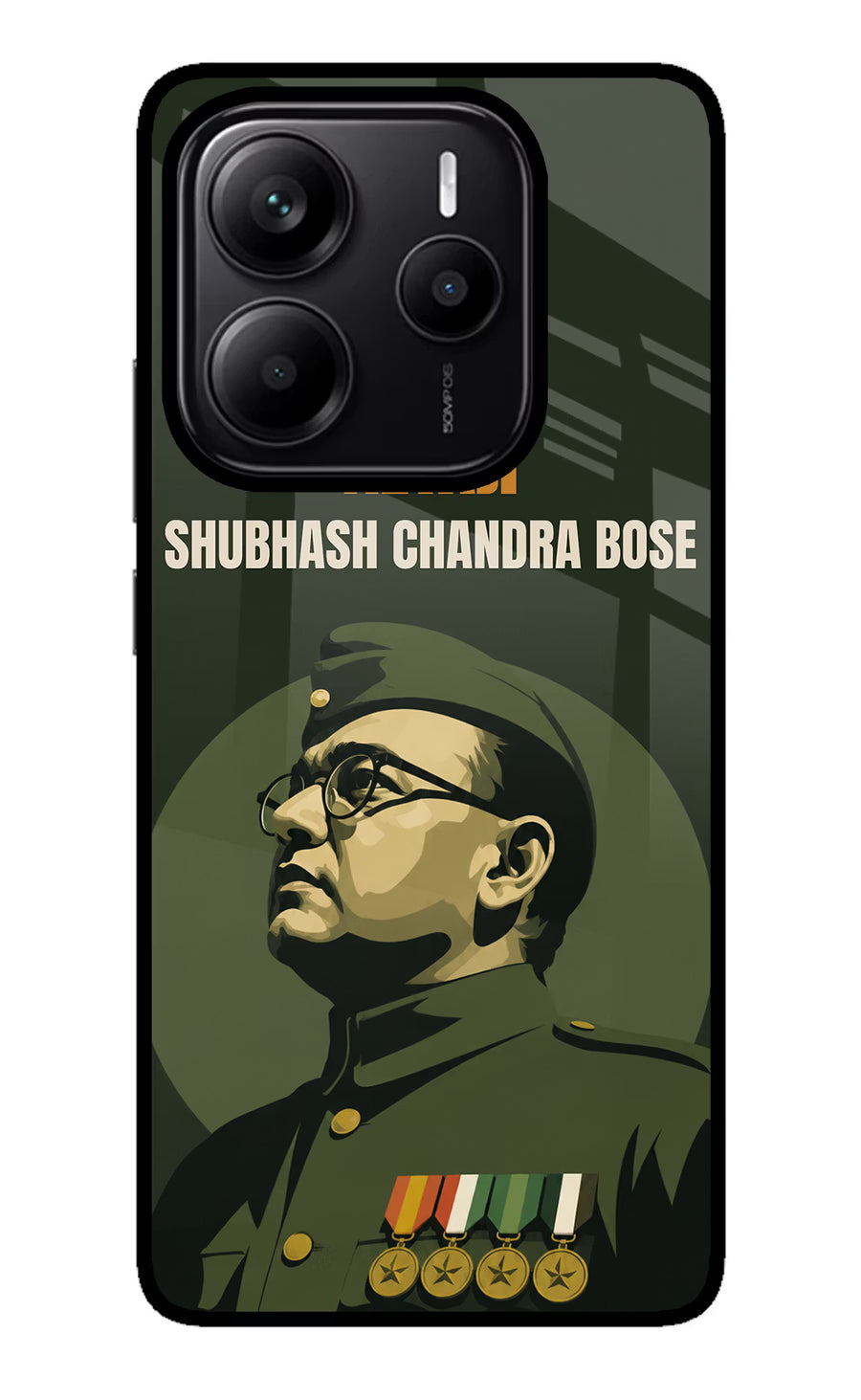 Netaji Legacy Redmi Note 14 5G Back Cover, Metal case