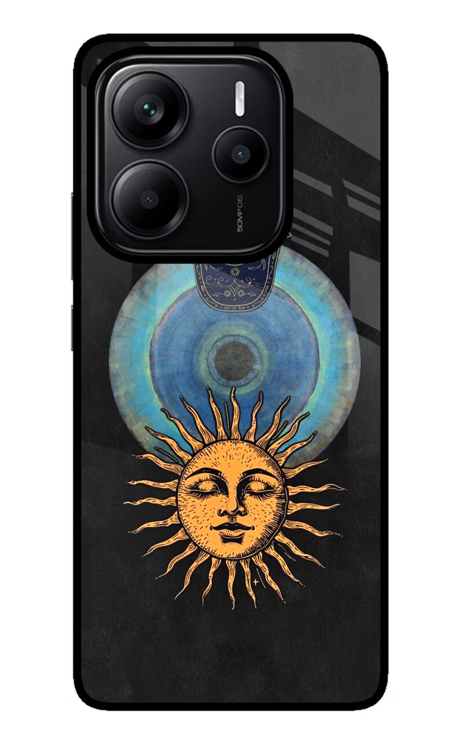 Divine Sun Redmi Note 14 5G Back Cover, Metal case