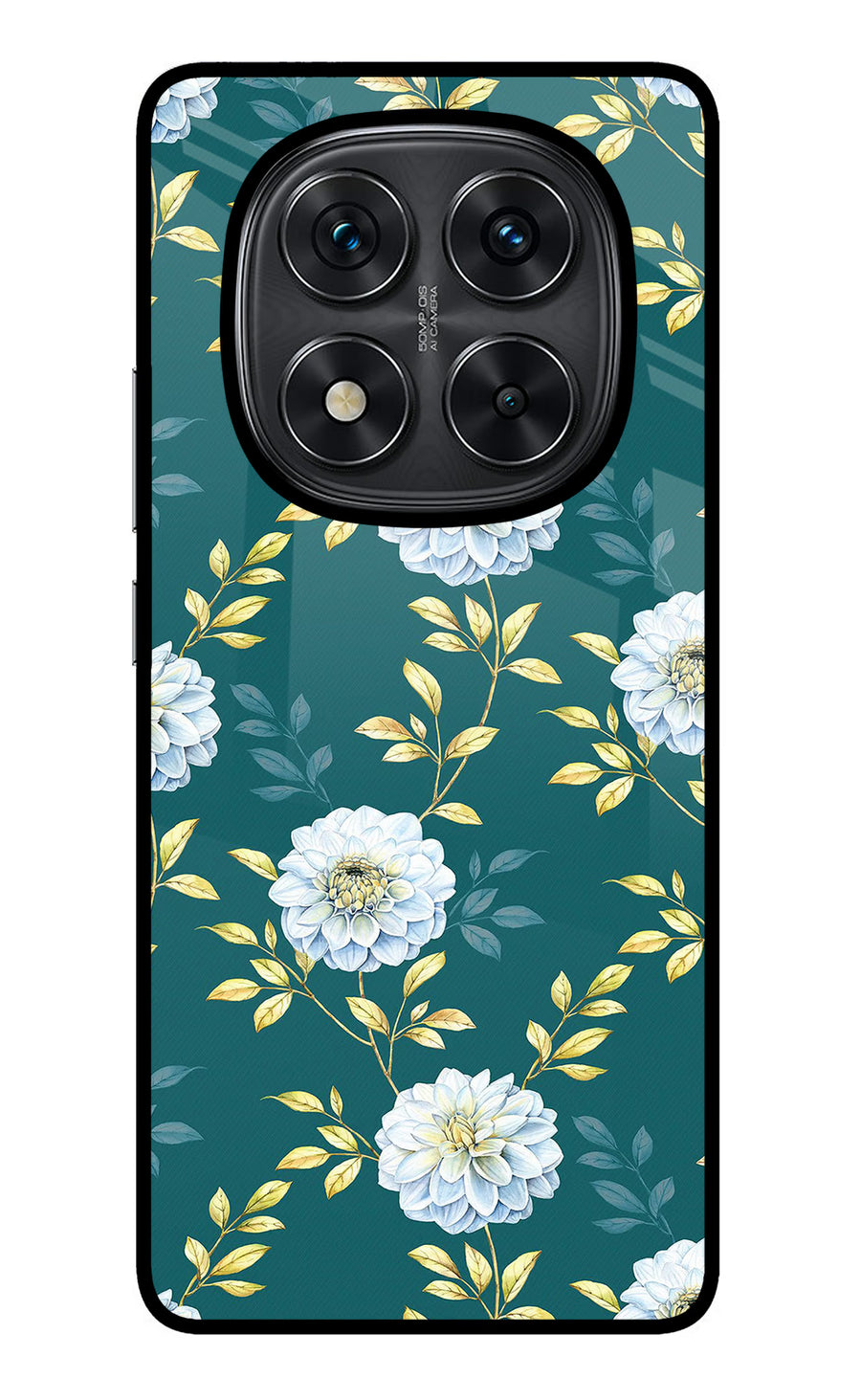 Flowers Redmi Note 14 Pro 5G Back Cover, Metal case