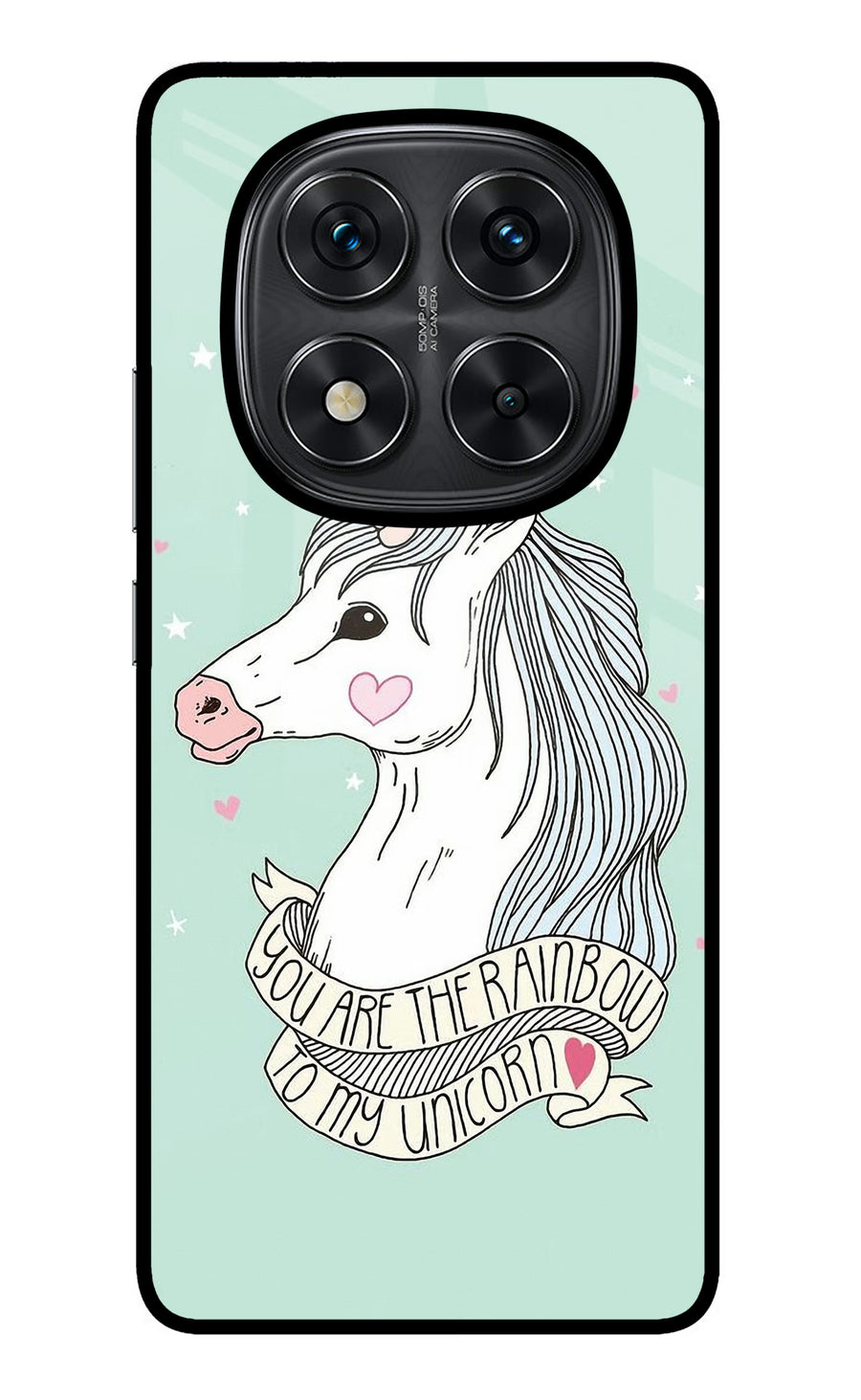 Unicorn Wallpaper Redmi Note 14 Pro 5G Back Cover, Metal case
