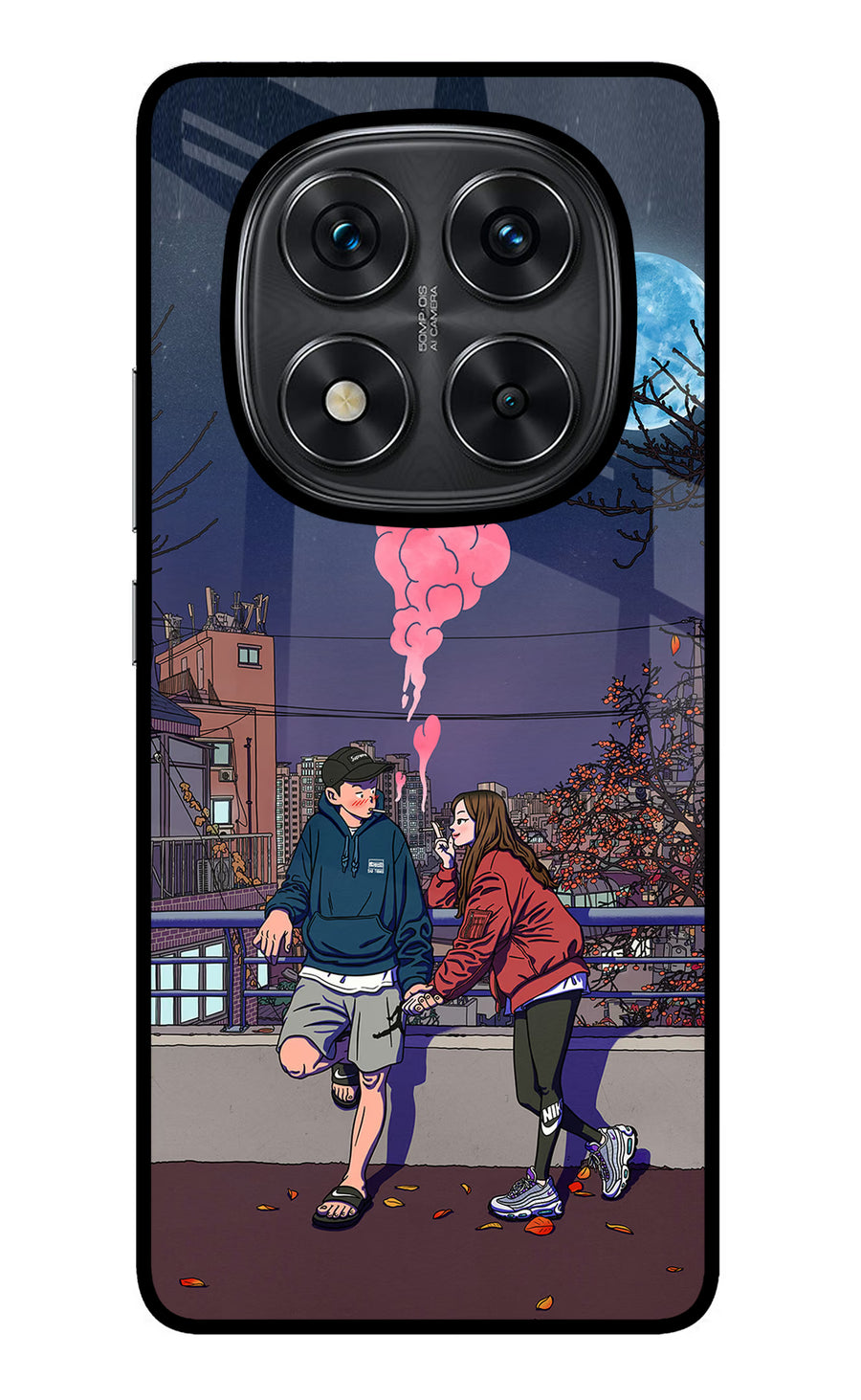 Chilling Couple Redmi Note 14 Pro 5G Back Cover, Metal case