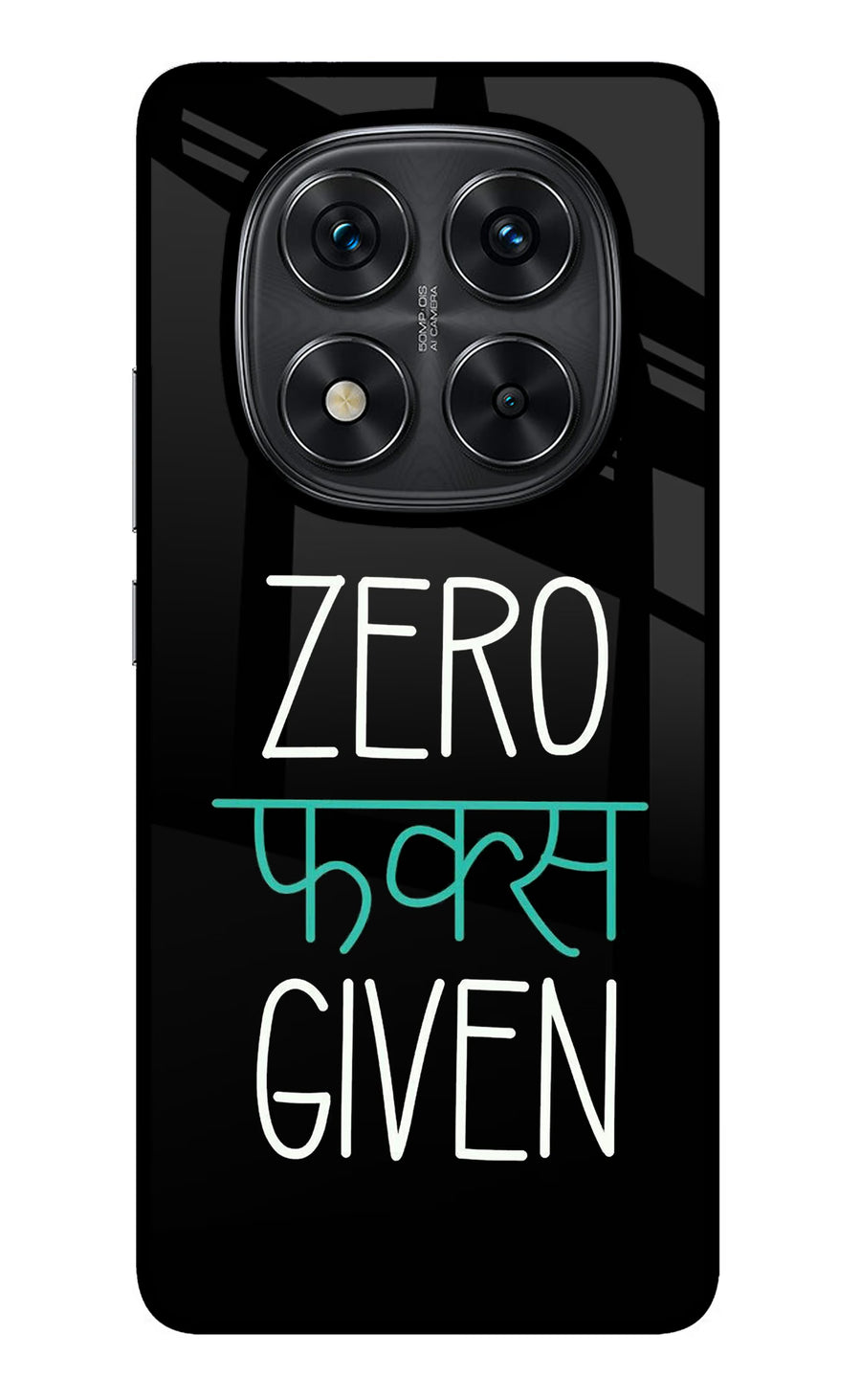 Zero Fucks Given Redmi Note 14 Pro 5G Back Cover, Metal case
