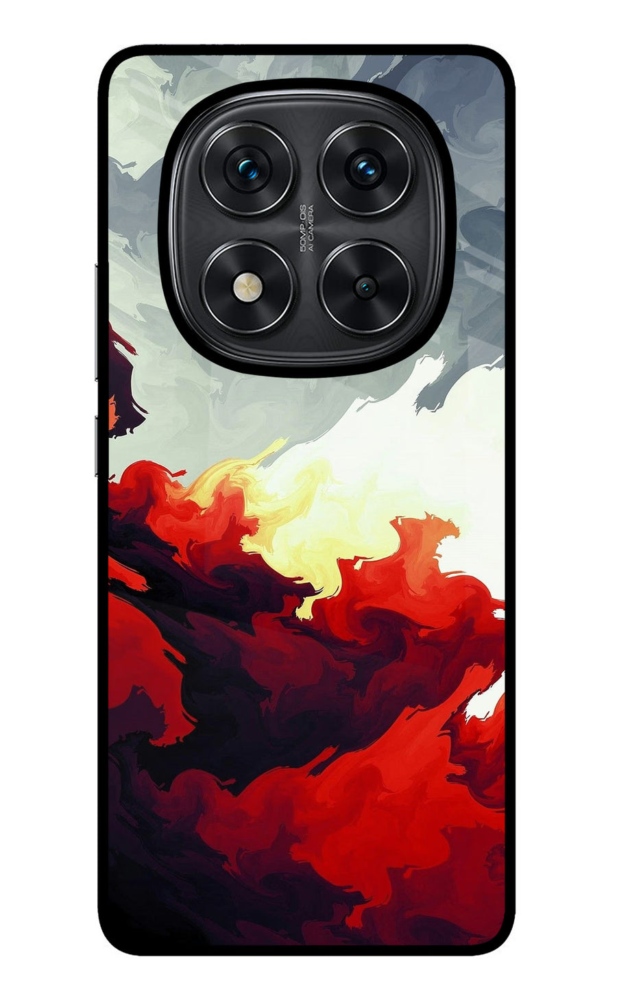 Fire Cloud Redmi Note 14 Pro 5G Back Cover, Metal case