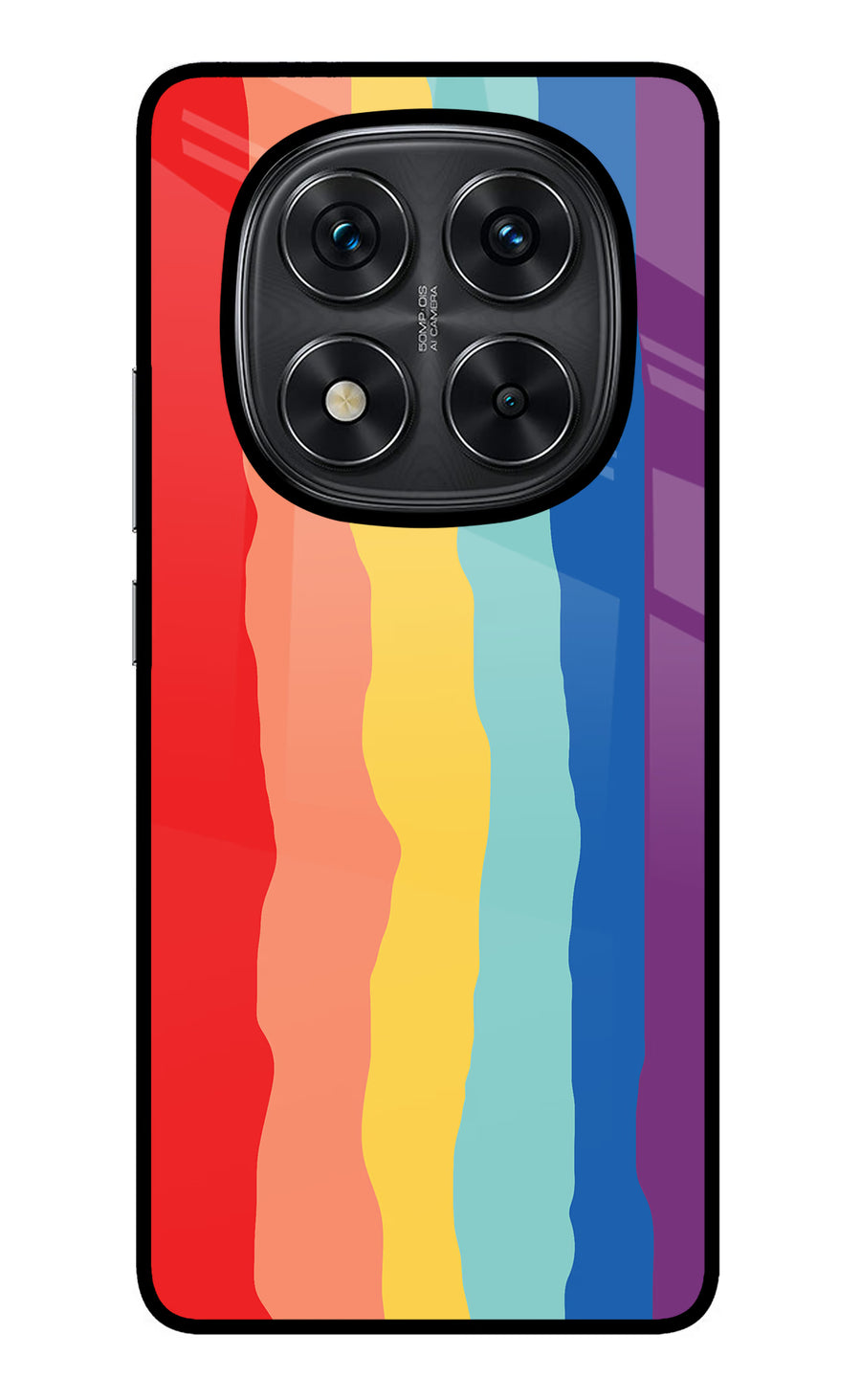 Rainbow Redmi Note 14 Pro 5G Back Cover, Metal case