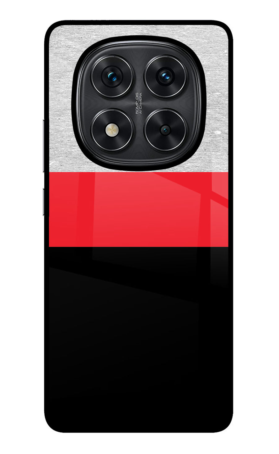 Tri Color Pattern Redmi Note 14 Pro 5G Back Cover, Metal case