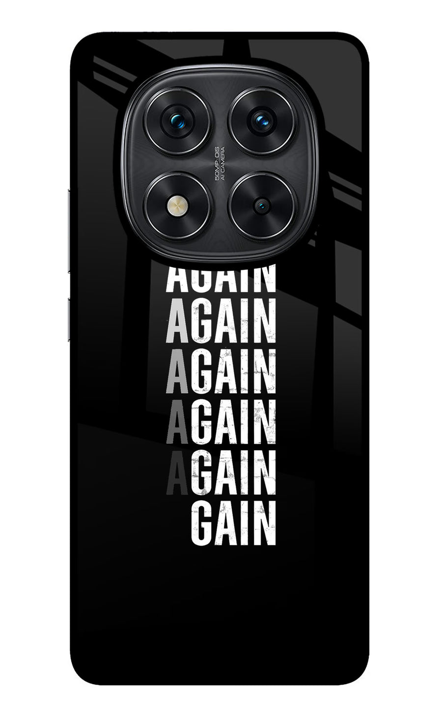 Again Again Gain Redmi Note 14 Pro 5G Back Cover, Metal case