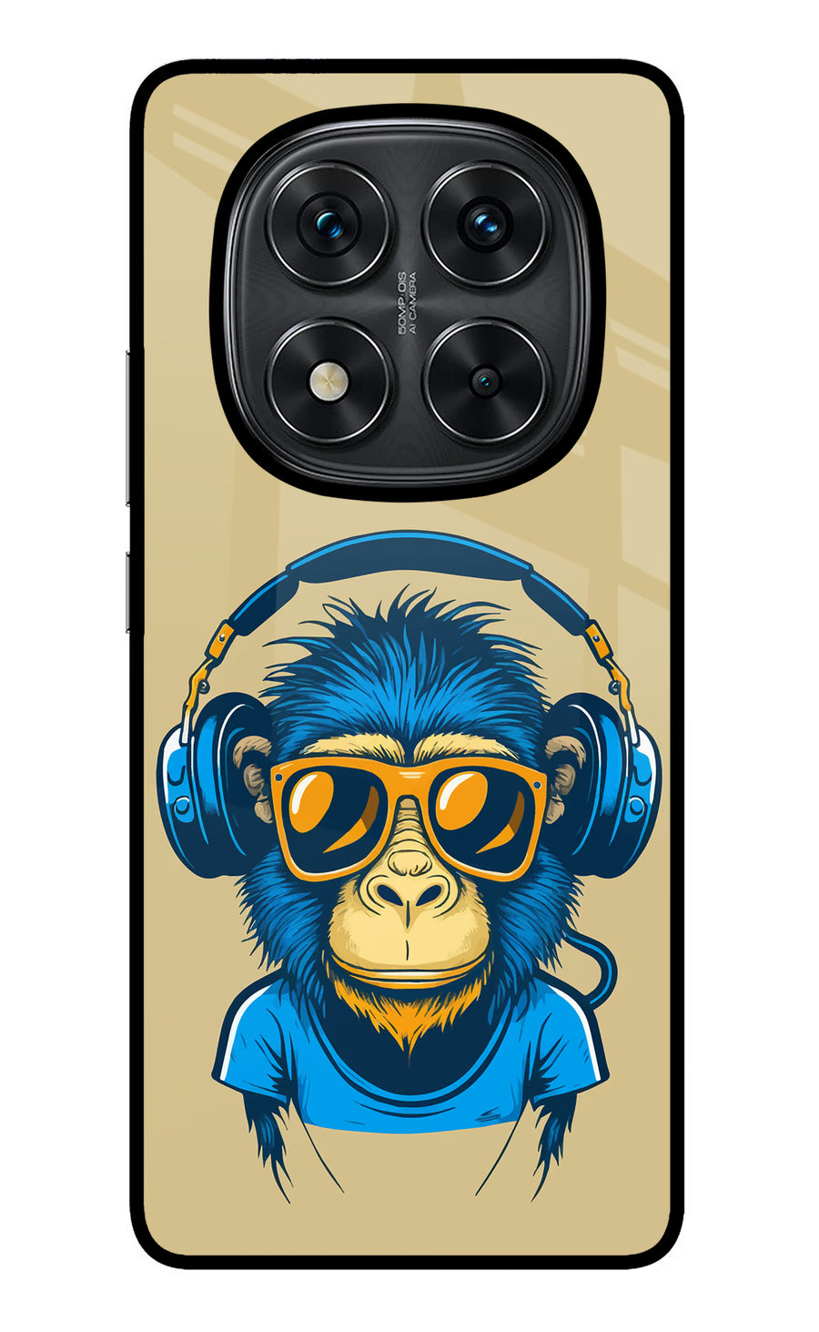 Monkey Headphone Redmi Note 14 Pro 5G Back Cover, Metal case