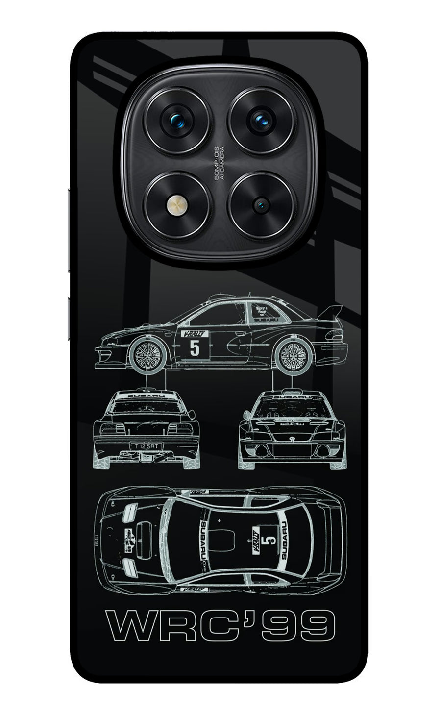 WRC'99 Redmi Note 14 Pro 5G Back Cover, Metal case