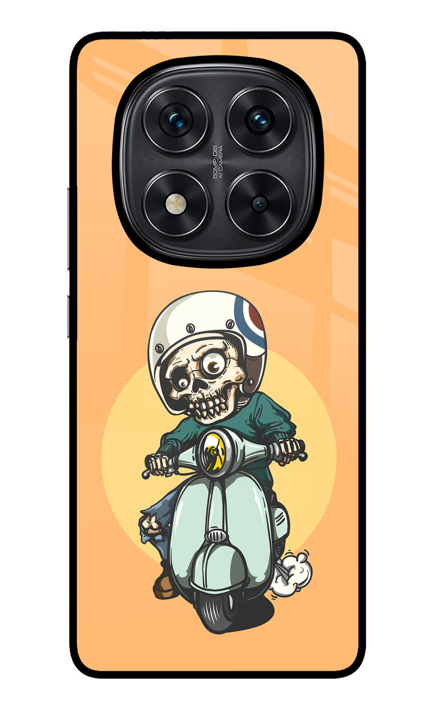 Undead Biker Redmi Note 14 Pro 5G Back Cover, Metal case