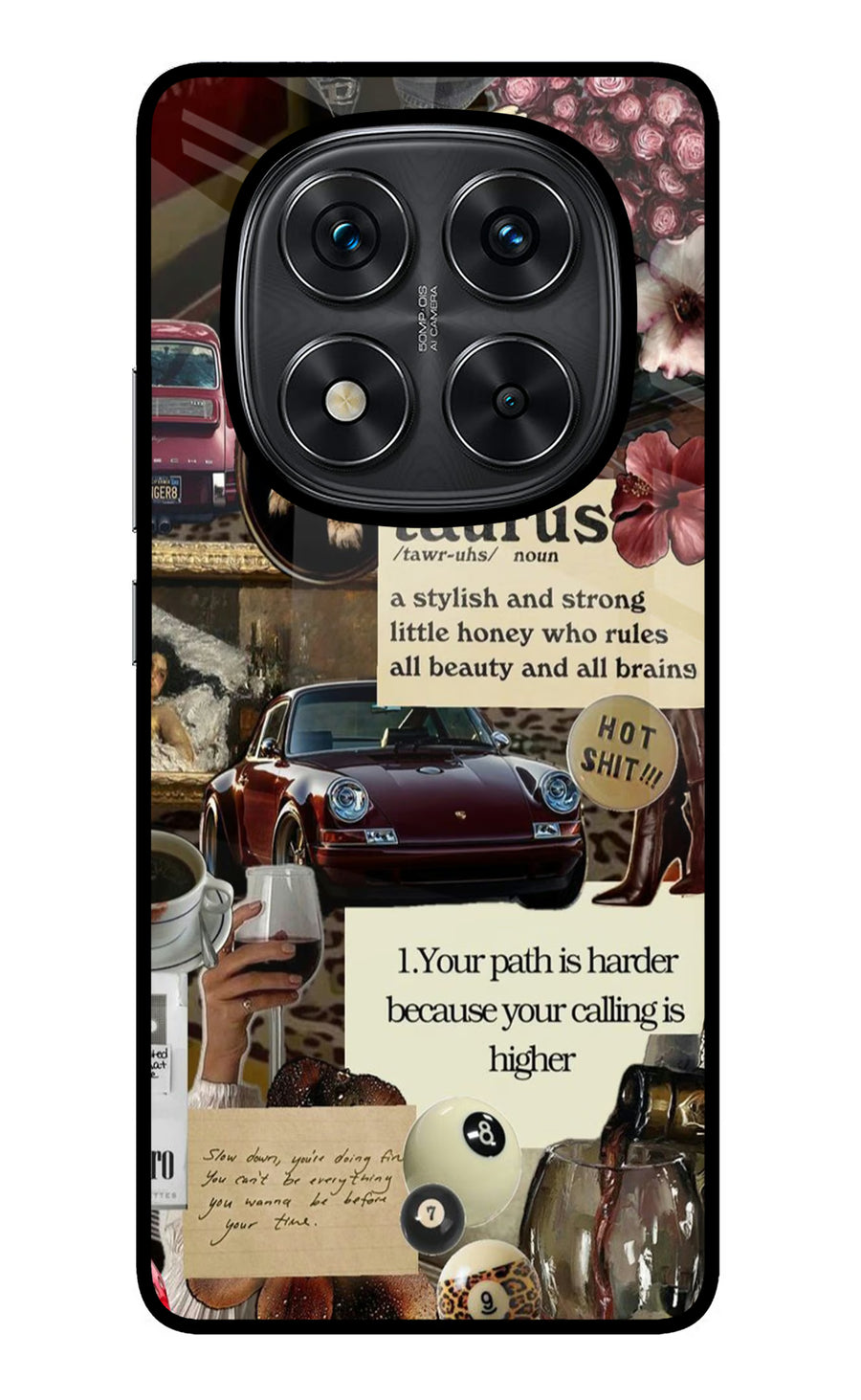 Taurus Zodiac Redmi Note 14 Pro 5G Back Cover, Metal case