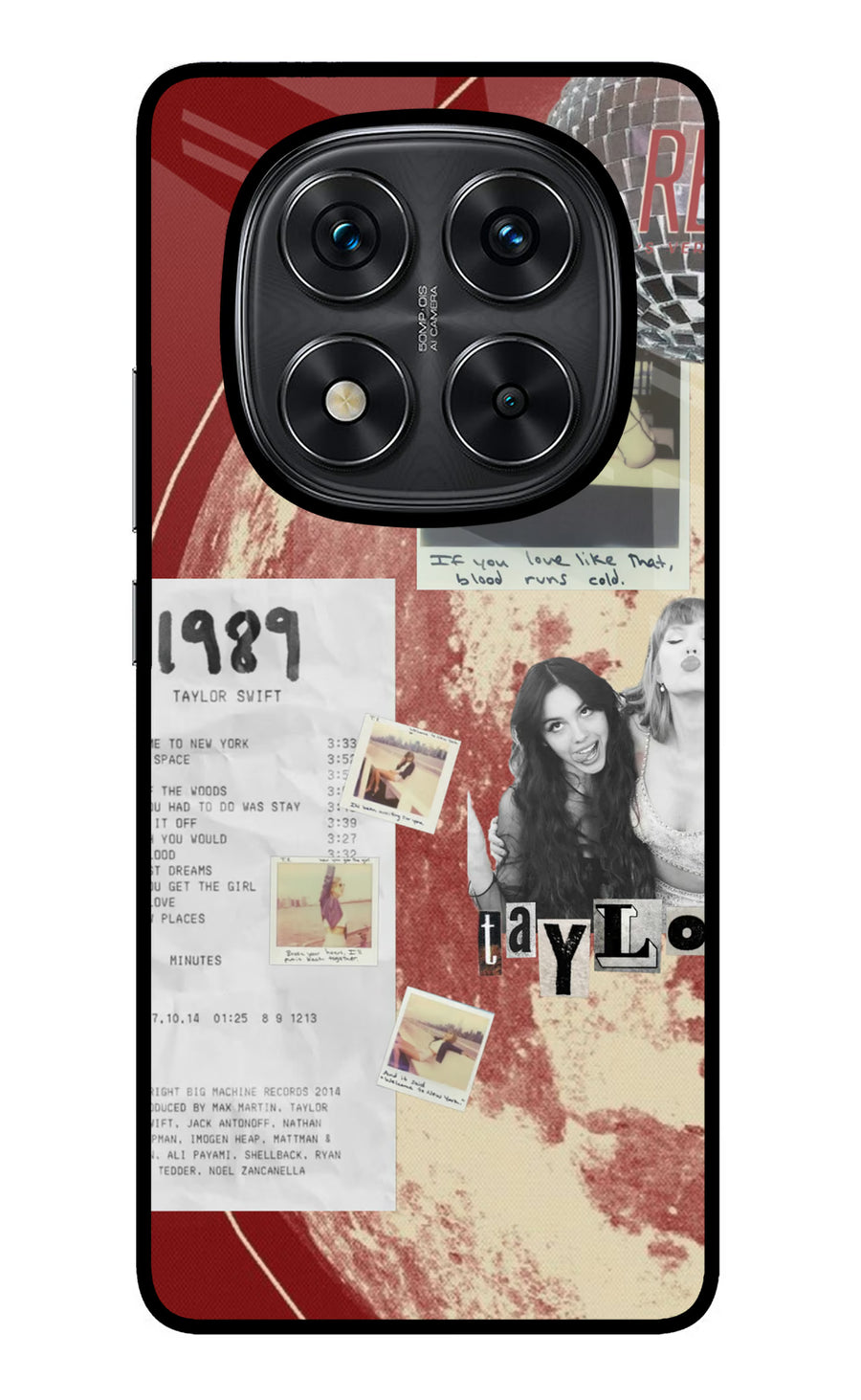 Taylor Swift Redmi Note 14 Pro 5G Back Cover, Metal case