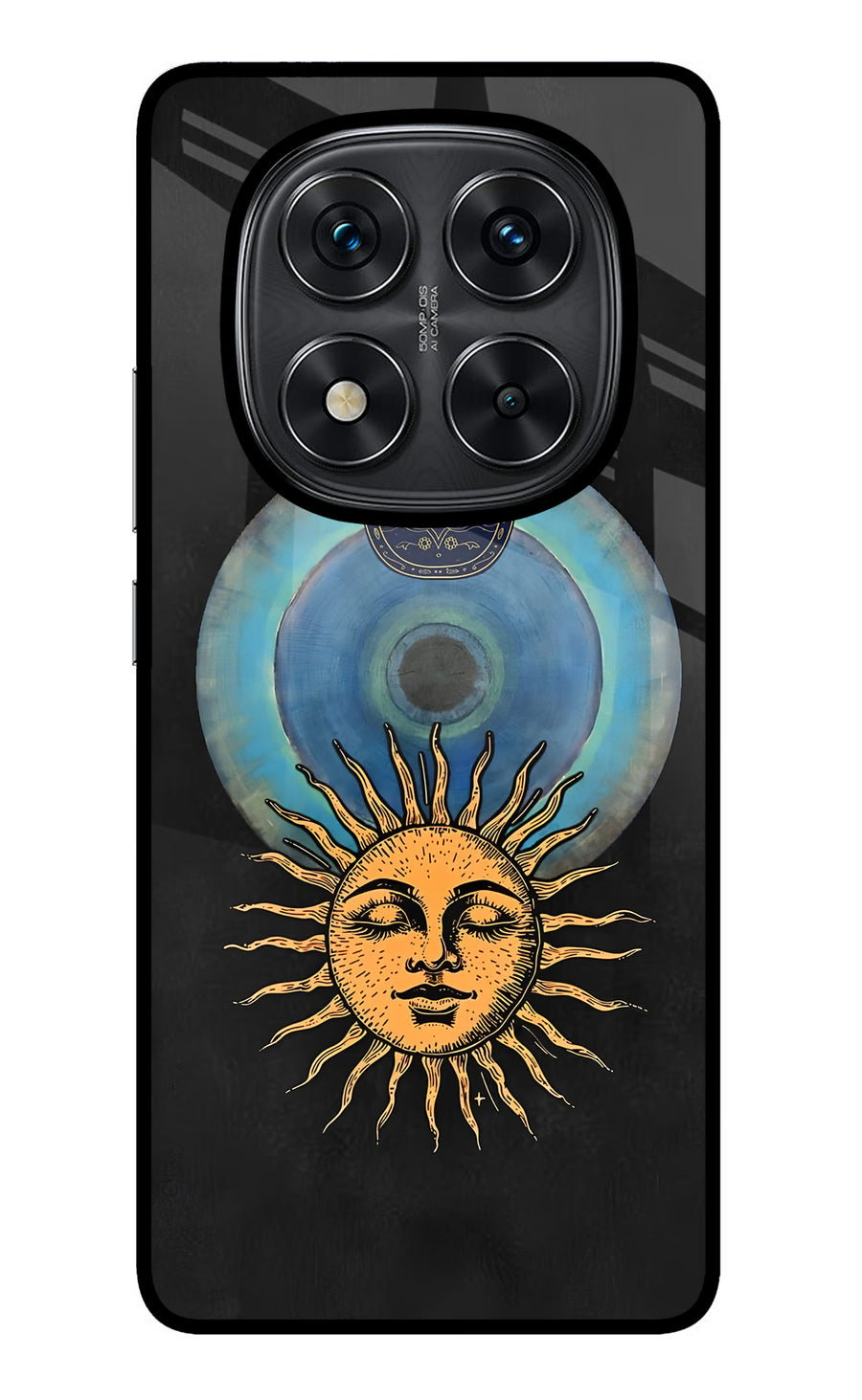 Divine Sun Redmi Note 14 Pro 5G Back Cover, Metal case
