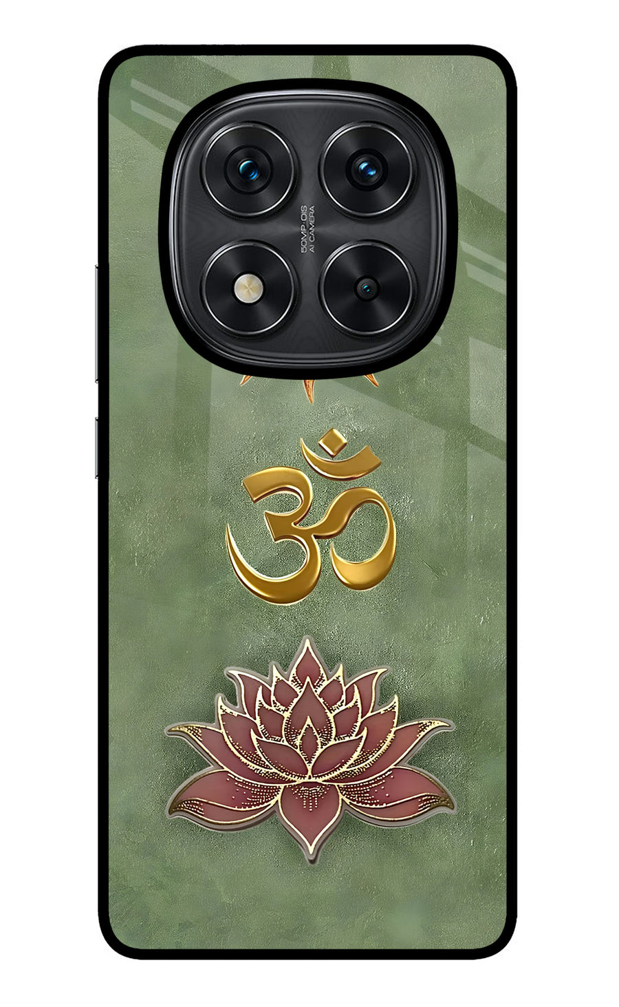Om & Lotus Redmi Note 14 Pro 5G Back Cover, Metal case