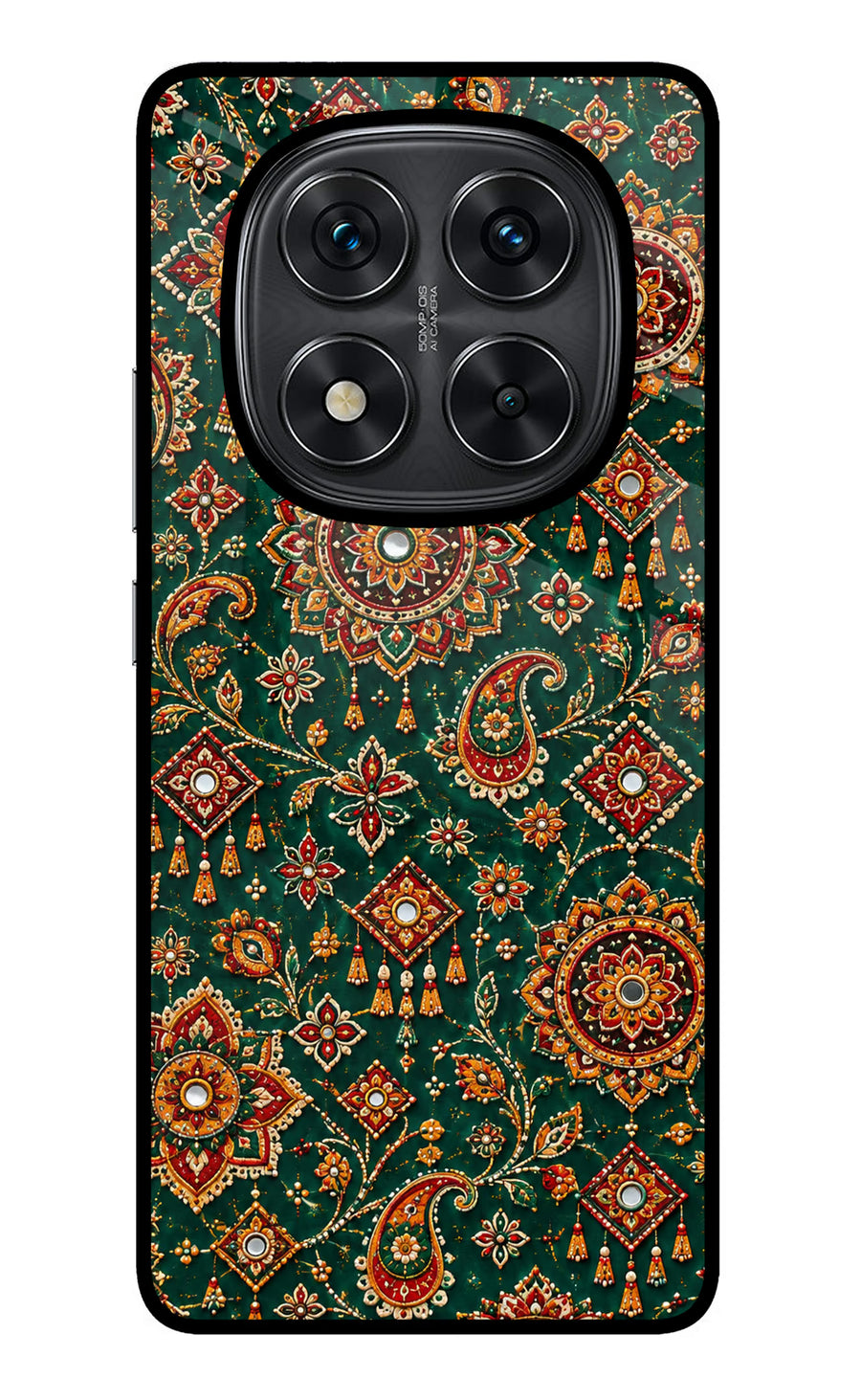 Green Pataka Redmi Note 14 Pro 5G Back Cover, Metal case