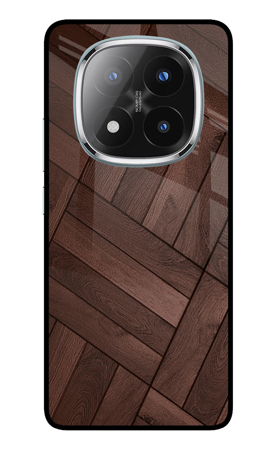 Wooden Texture Design Redmi Note 14 Pro Plus 5G Back Cover, Metal case