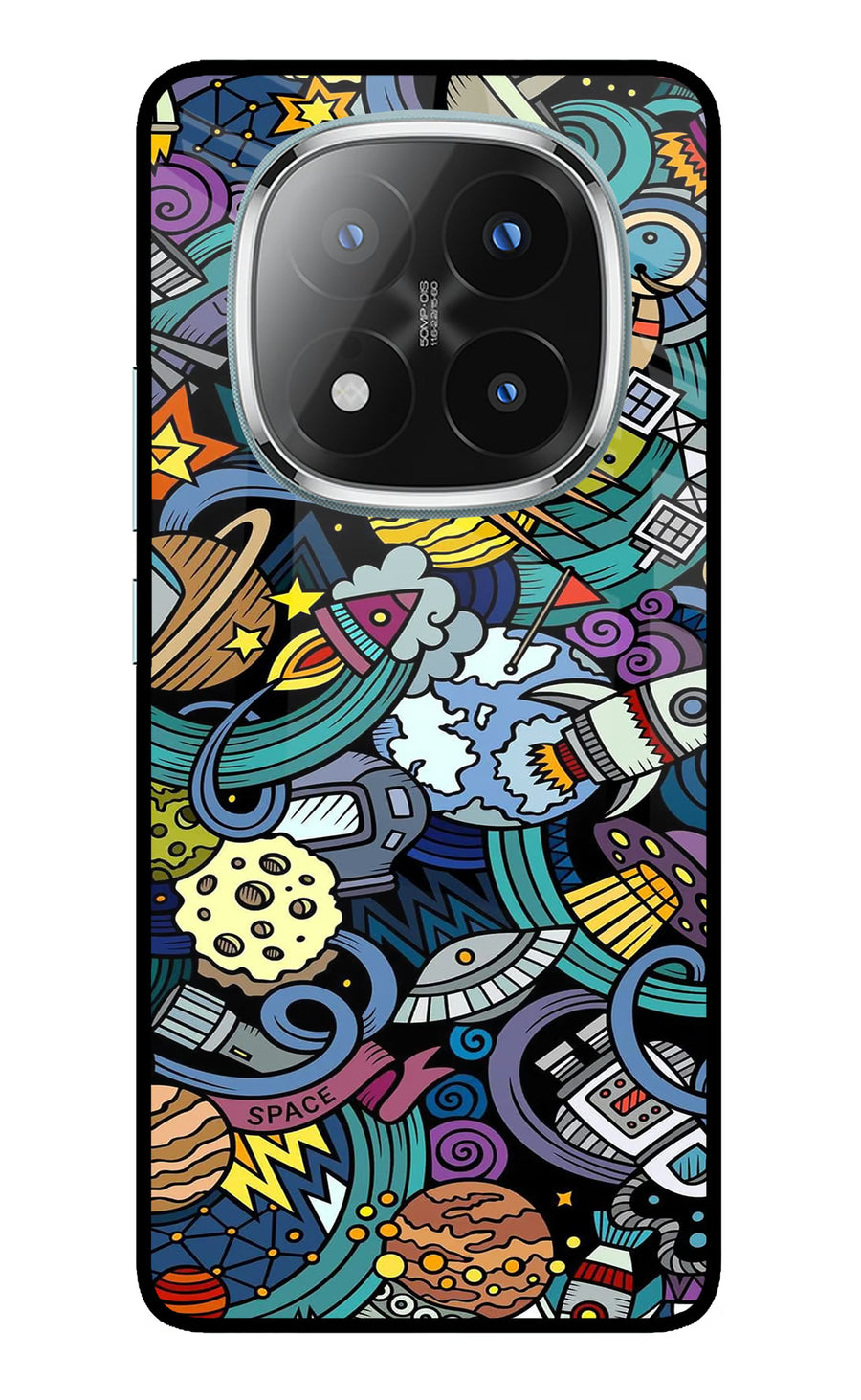 Space Abstract Redmi Note 14 Pro Plus 5G Back Cover, Metal case