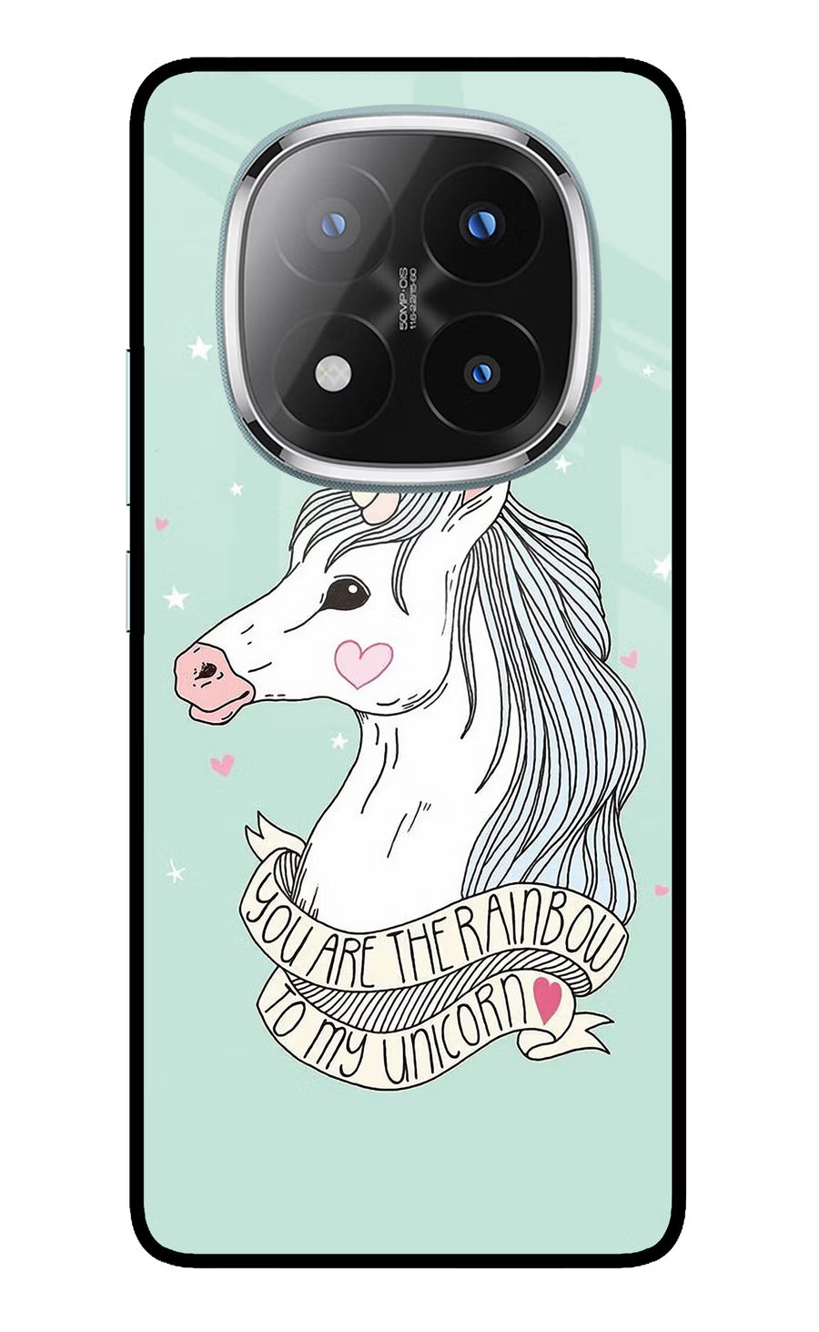 Unicorn Wallpaper Redmi Note 14 Pro Plus 5G Back Cover, Metal case
