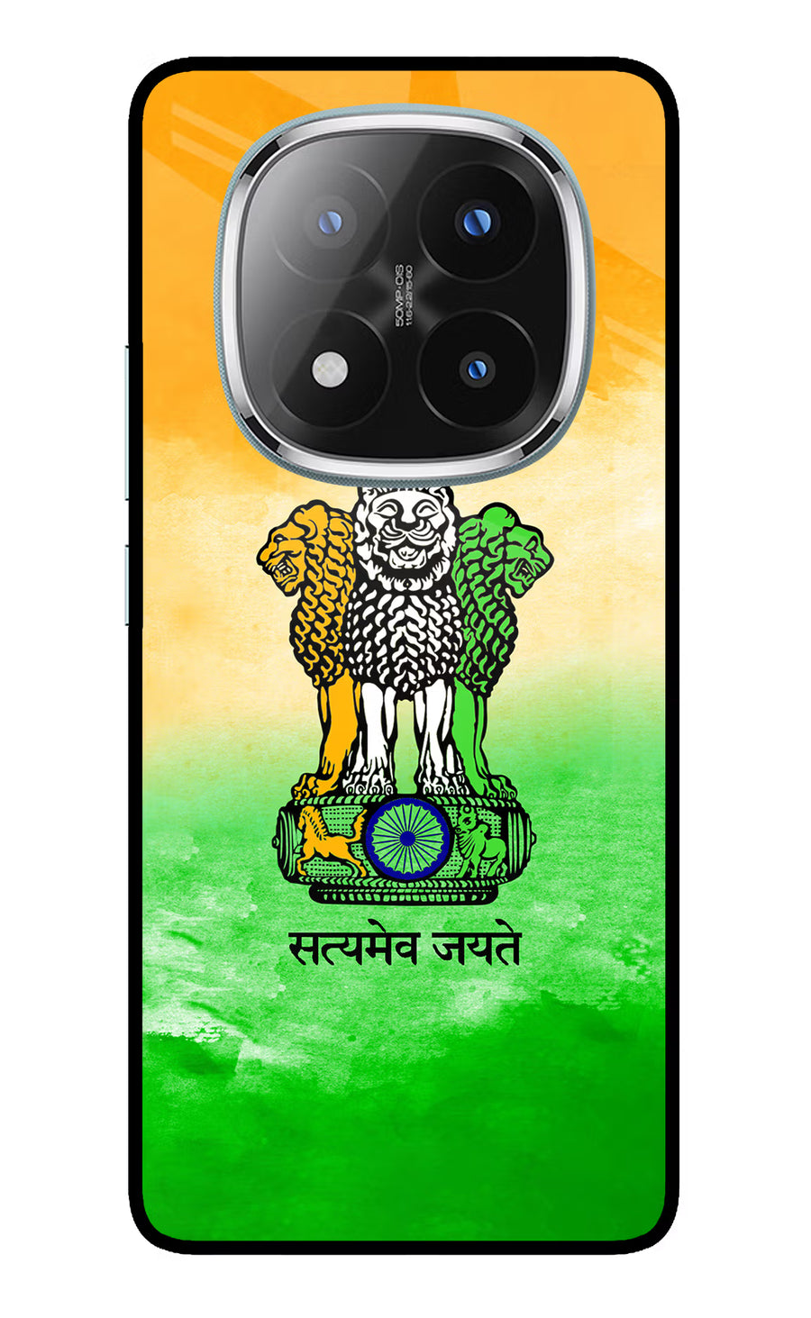 Satyamev Jayate Flag Redmi Note 14 Pro Plus 5G Back Cover, Metal case