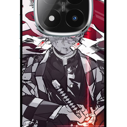 Demon Slayer Redmi Note 14 Pro Plus 5G Metal Case Back Cover by Casekaro