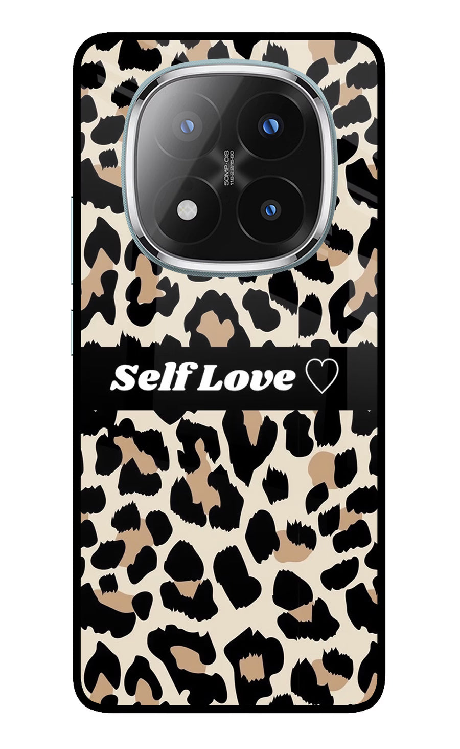 Leopard Print Self Love Redmi Note 14 Pro Plus 5G Back Cover, Metal case