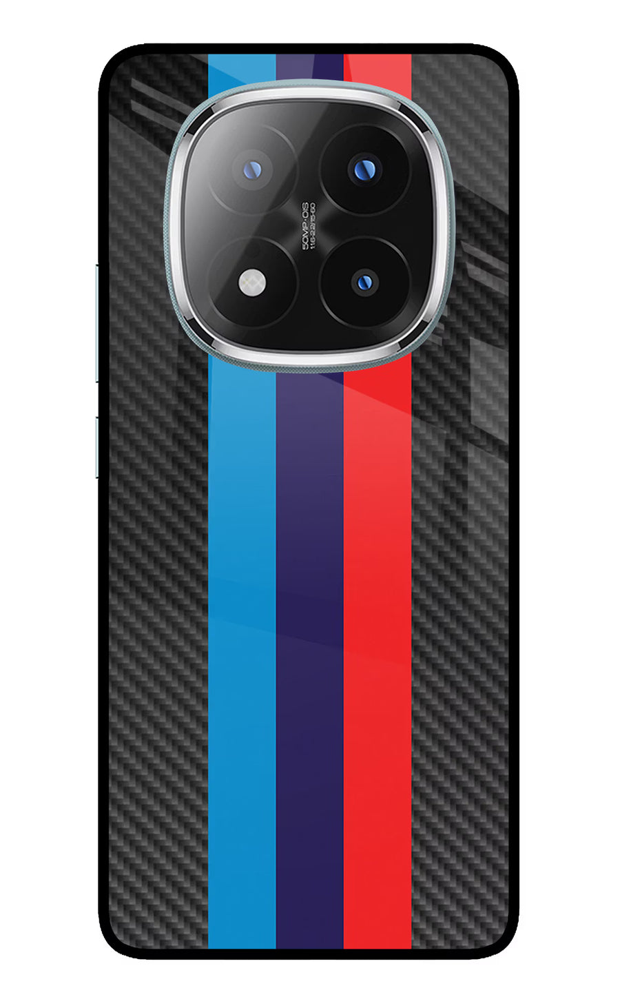BMW Stripes Pattern Redmi Note 14 Pro Plus 5G Back Cover, Metal case