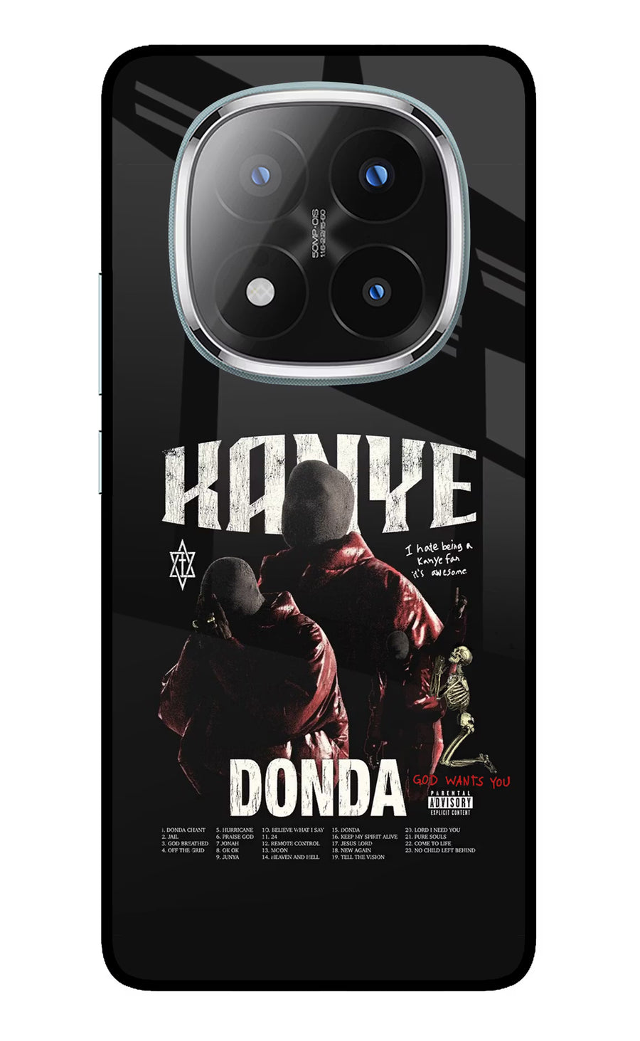 Donda Kanye West Redmi Note 14 Pro Plus 5G Back Cover, Metal case