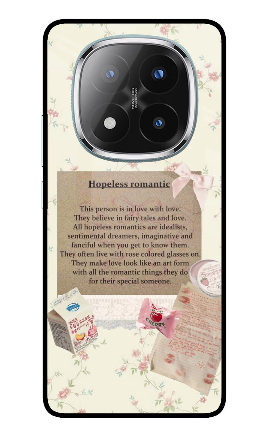 Hopeless Romantic Redmi Note 14 Pro Plus 5G Back Cover, Metal case
