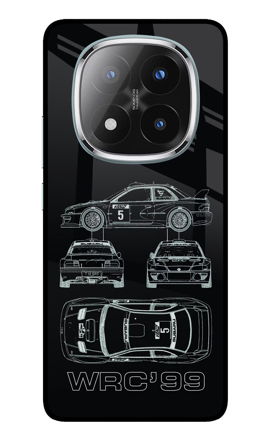 WRC'99 Redmi Note 14 Pro Plus 5G Back Cover, Metal case
