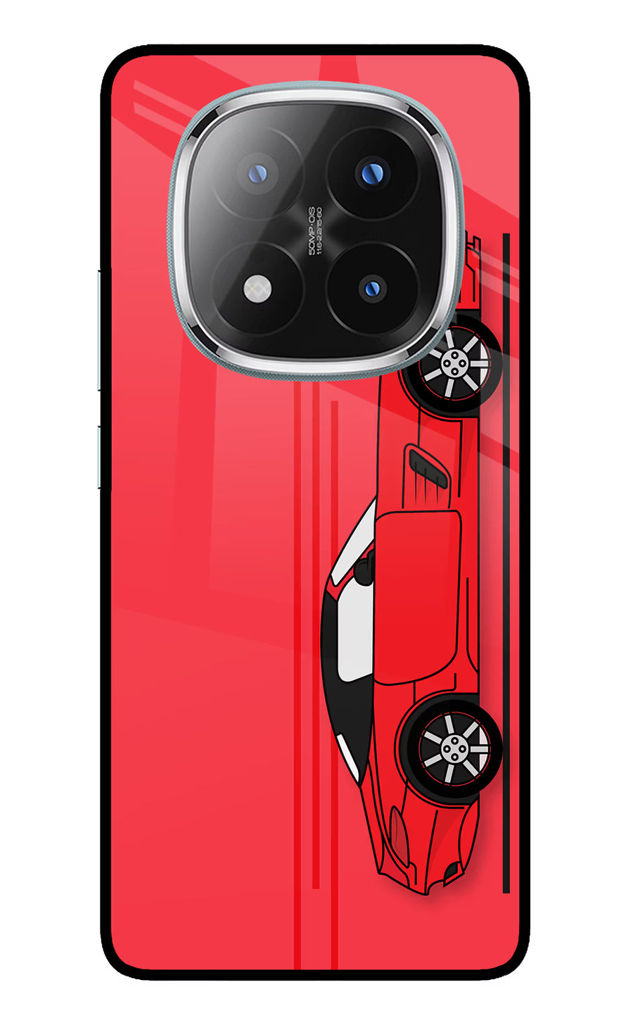 Red Velocity Redmi Note 14 Pro Plus 5G Back Cover, Metal case