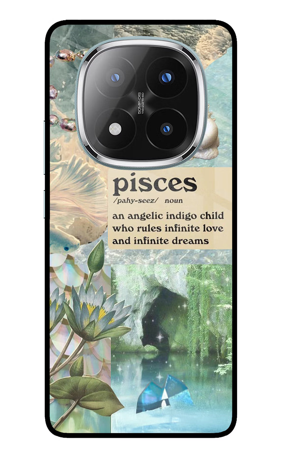 Pisces Zodiac Redmi Note 14 Pro Plus 5G Back Cover, Metal case