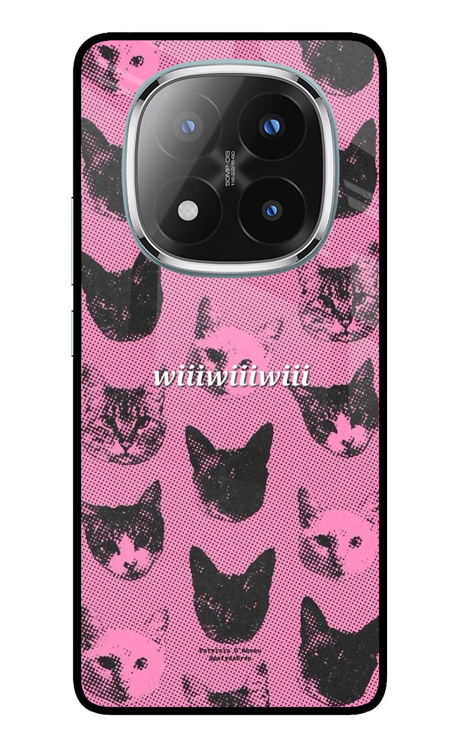 Pink Cats Redmi Note 14 Pro Plus 5G Back Cover, Metal case