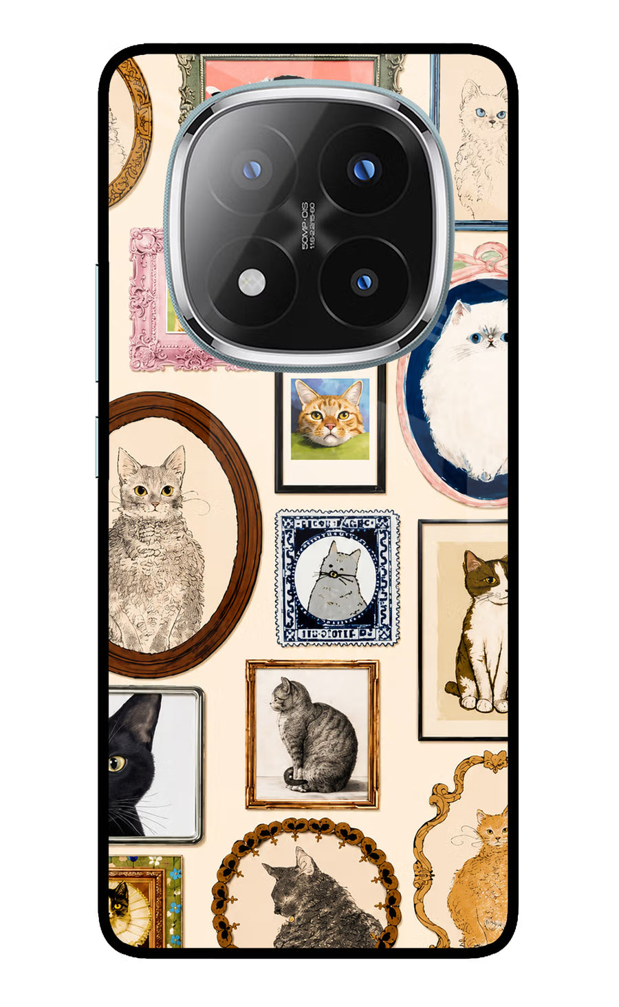 Mirror Cats Redmi Note 14 Pro Plus 5G Back Cover, Metal case