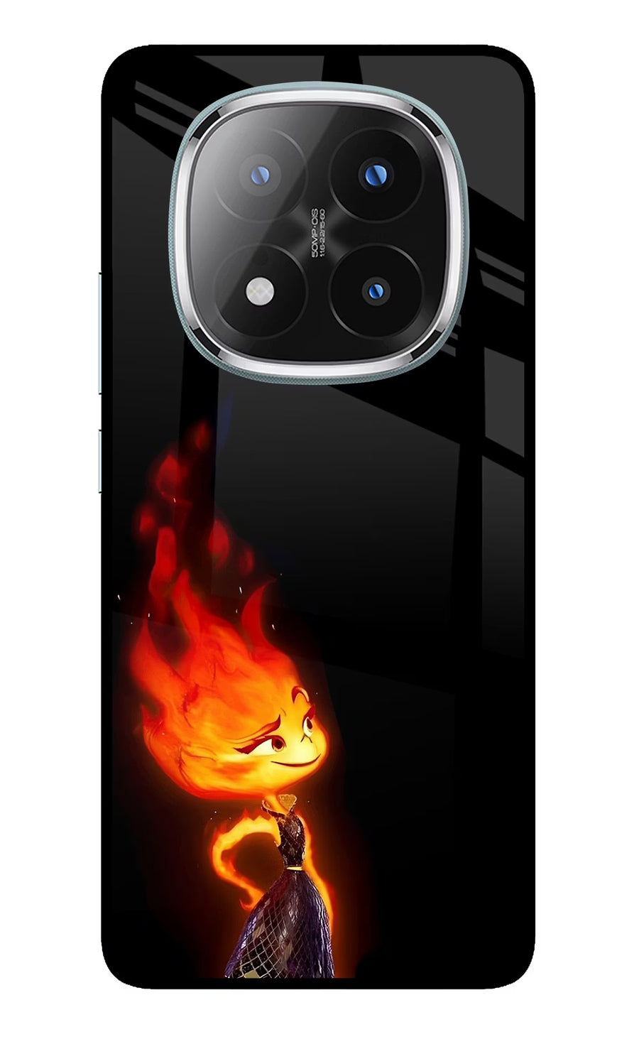 Ember Flame Redmi Note 14 Pro Plus 5G Back Cover, Metal case
