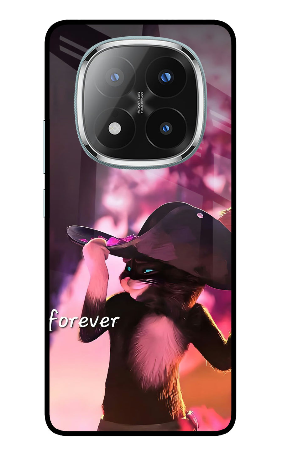 Forever Cat Redmi Note 14 Pro Plus 5G Back Cover, Metal case