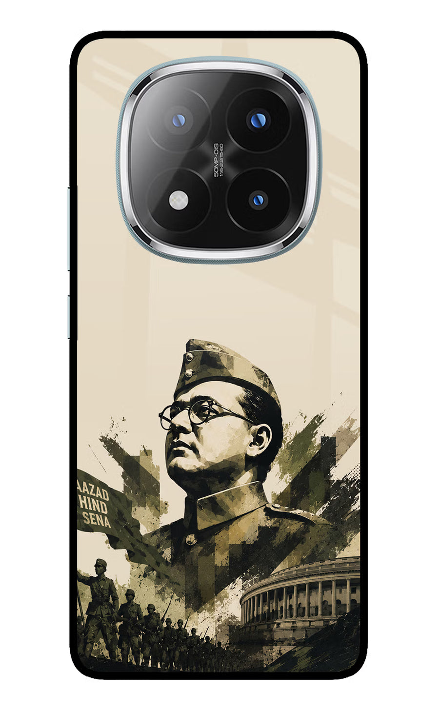 Netaji Rising Redmi Note 14 Pro Plus 5G Back Cover, Metal case
