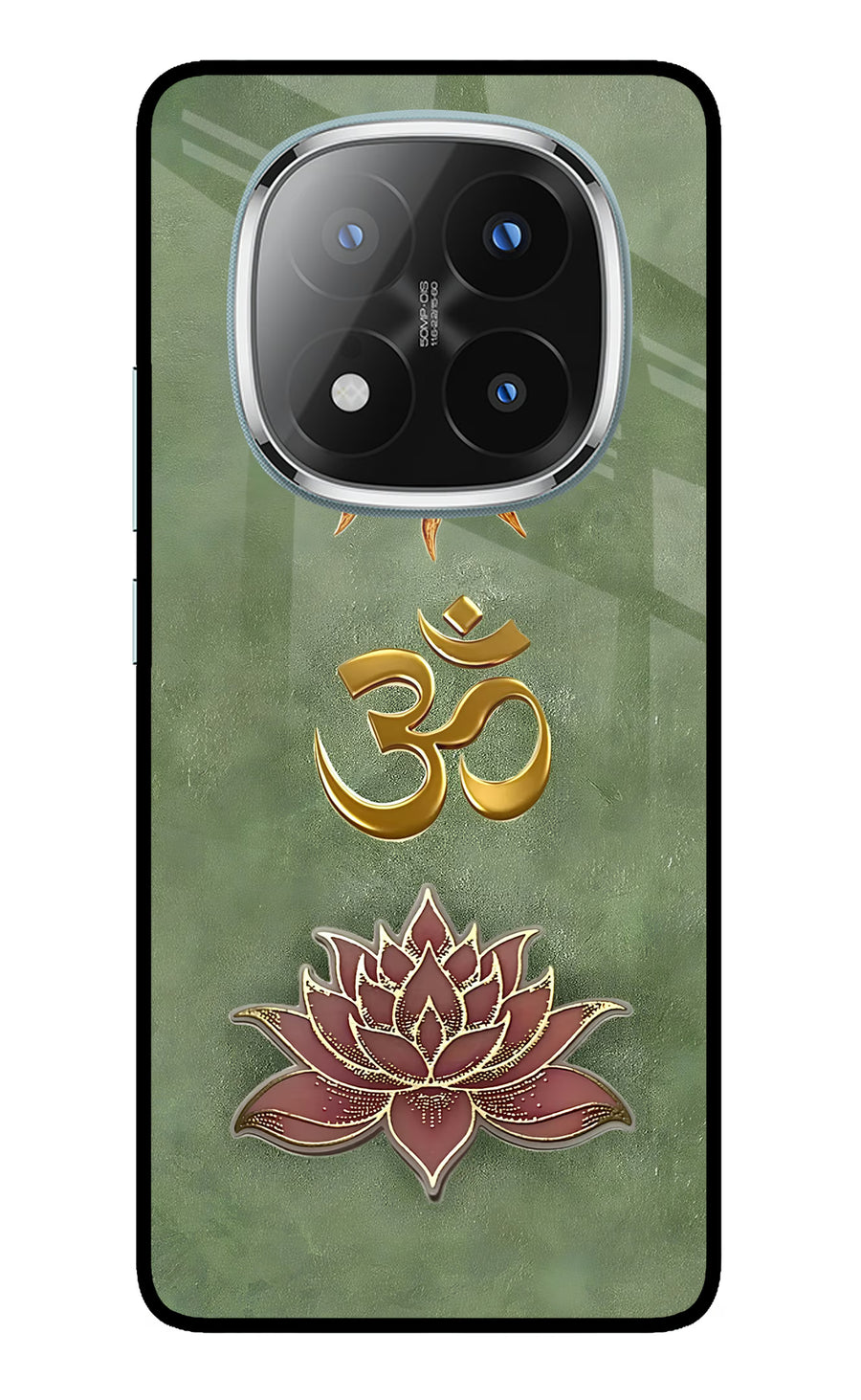 Om & Lotus Redmi Note 14 Pro Plus 5G Back Cover, Metal case